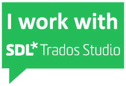 I work with SDL Trados Studio 2015